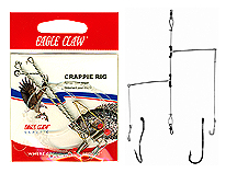 EAGLE CLAW CRAPPIE RIG SIZE 6 GOLD HOOK, Catfish Connection