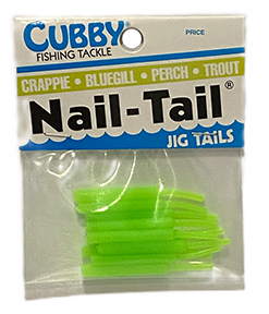 Cubby Mini-Mite Freshwater Fishing Jig, Green Chartreuse/Orange
