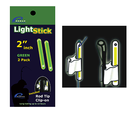 Glow in the dark fishing rod tip and glow charger Vanco for rods